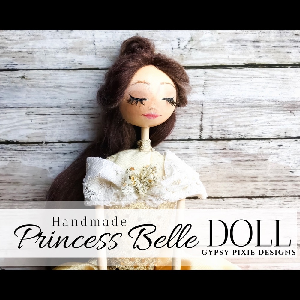 Handmade Belle Art Doll or Tree Topper